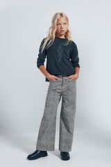 Springfield Kids culotte com estampa animal para meninas castanho