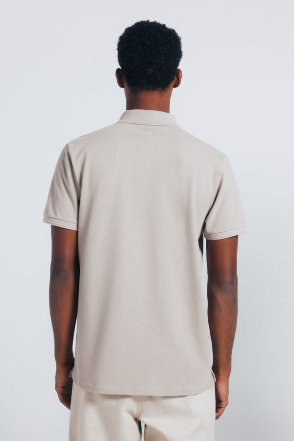 Springfield Polo piqué slim fit cru