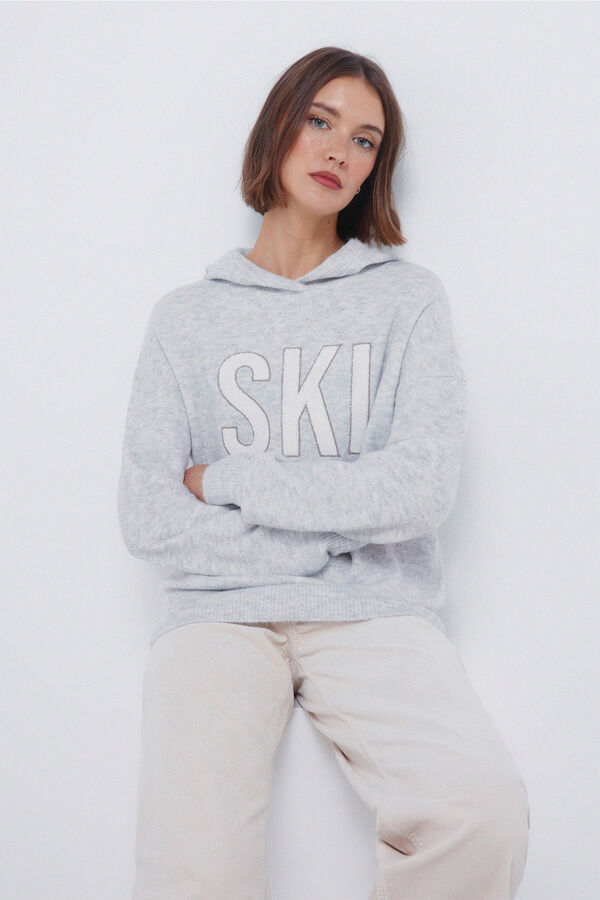 Springfield Camisola com capuz "Ski" cinzento