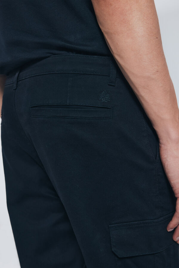 Springfield Calças cargo slim fit preto