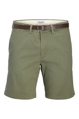 Jack & Jones Bermuda chino com cinto verde