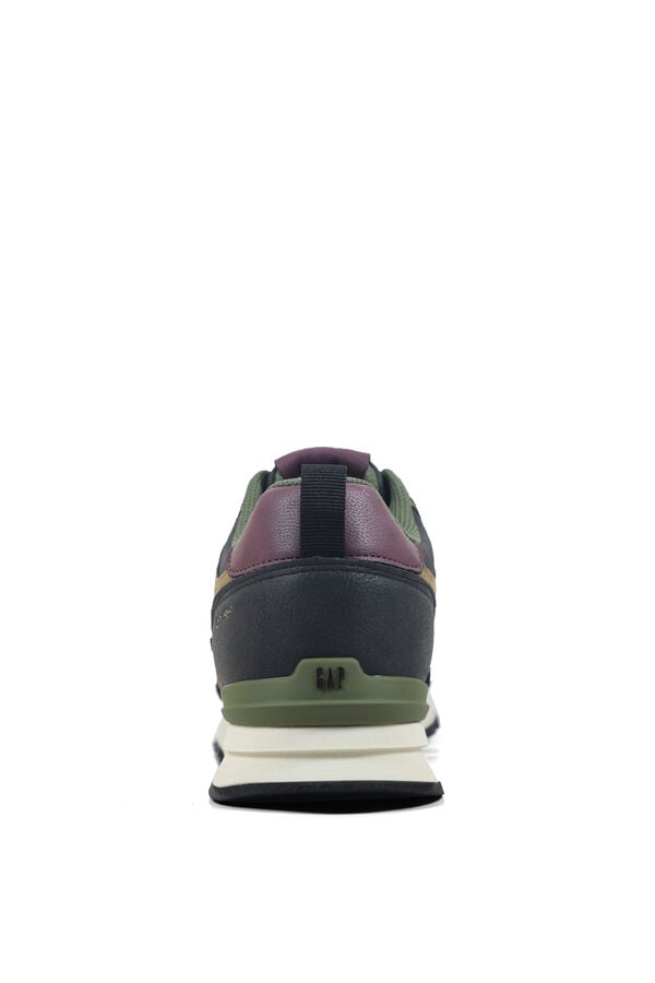 GAP Sapatilhas efeito pele e croute com logo azul