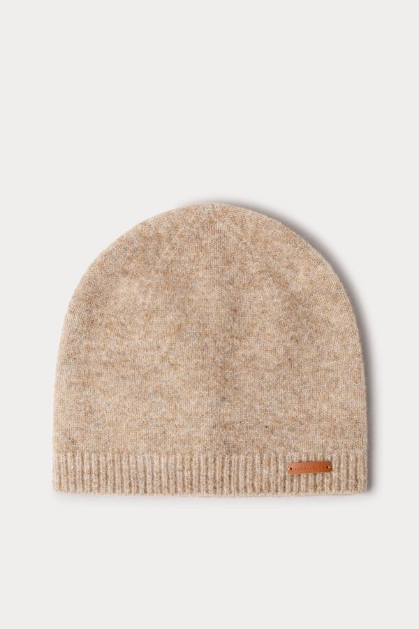 Pepe Jeans Gorro de malha com logo cru