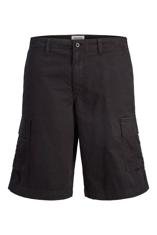 Jack & Jones Bermuda cargo relaxed preto