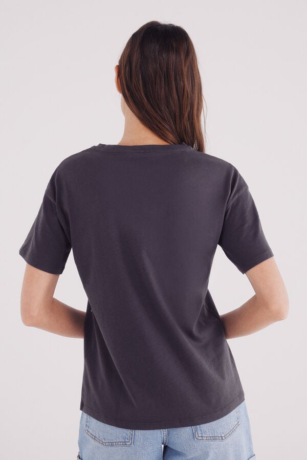 Springfield Front pearl T-shirt black