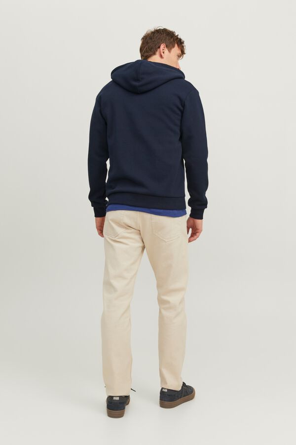 Jack & Jones Sweatshirt relaxed com capuz azul