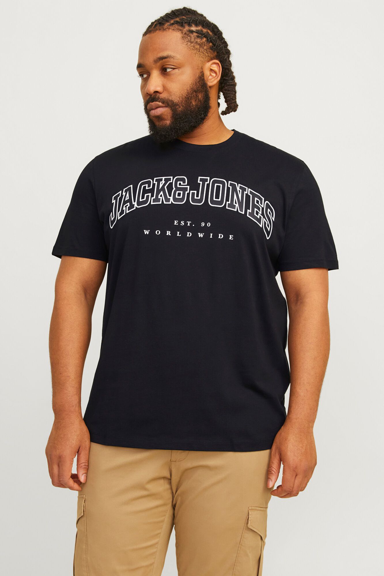 Jack & Jones PLUS T-shirt relaxed manga curta