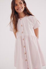 Springfield Kids Vestido manga curta menina rosa