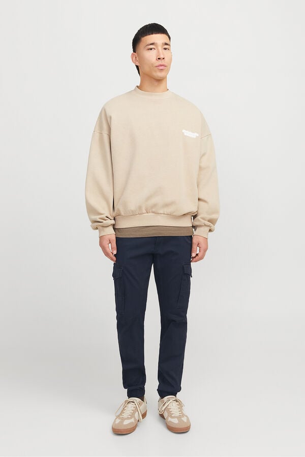 Jack & Jones Calças cargo slim fit azul