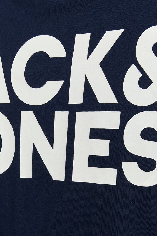 Jack & Jones PLUS T-shirt estampada de manga curta azul