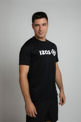 Izas T-shirt t&eacute;cnica de manga curta com logo preto
