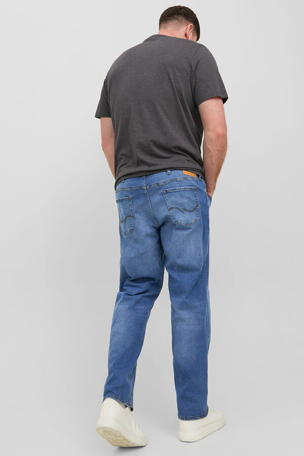 Jack & Jones PLUS Jeans corte recto cinco bolsillos azul