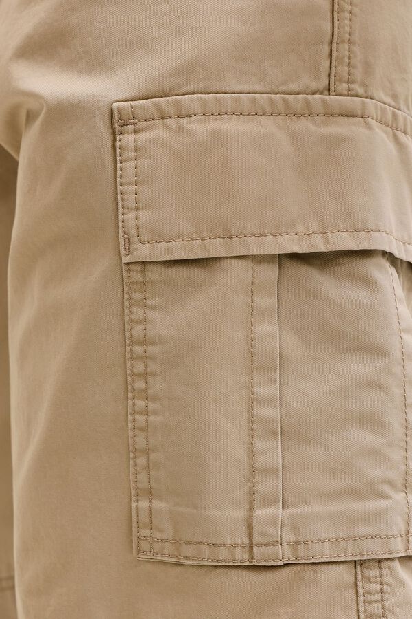 Jack & Jones Bermuda cargo relaxed castanho
