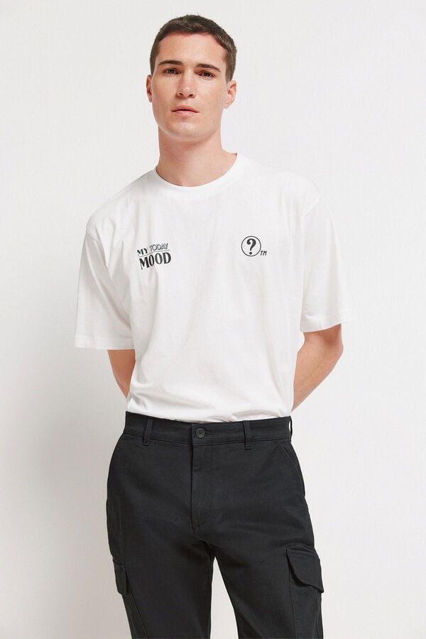 Springfield Slim fit cargo comfort trousers black