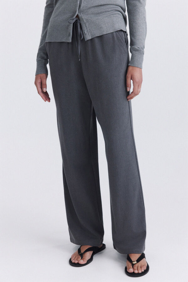 Springfield Cal&ccedil;a tailored jogger cinzento