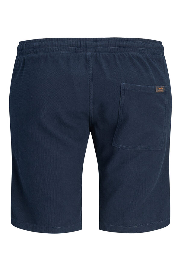 Jack & Jones PLUS Cotton loose fit Bermuda shorts blue