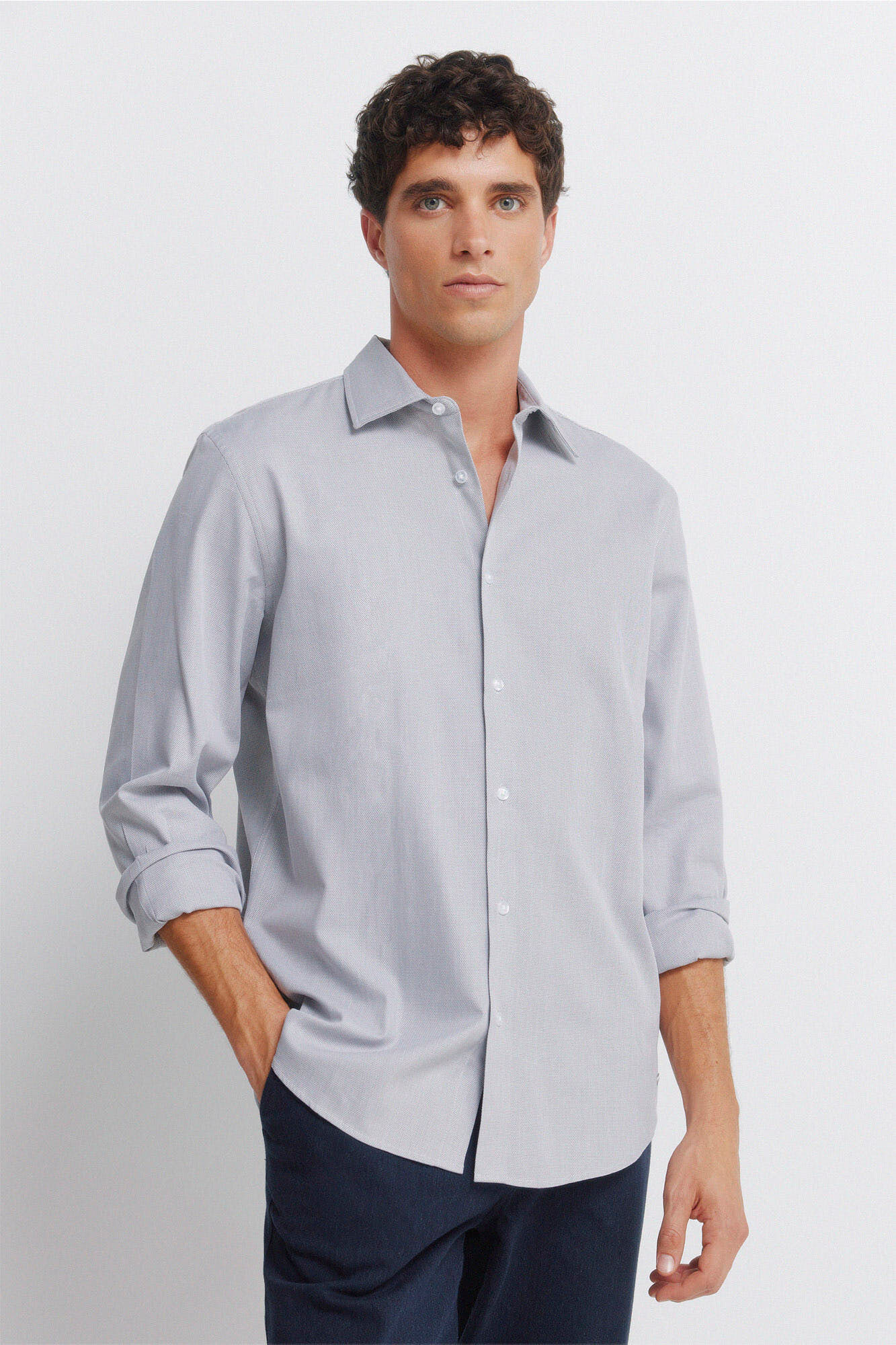 Springfield Camisa social com estrutura de f&aacute;cil cuidado