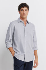 Springfield Camisa social com estrutura de f&aacute;cil cuidado cinzento