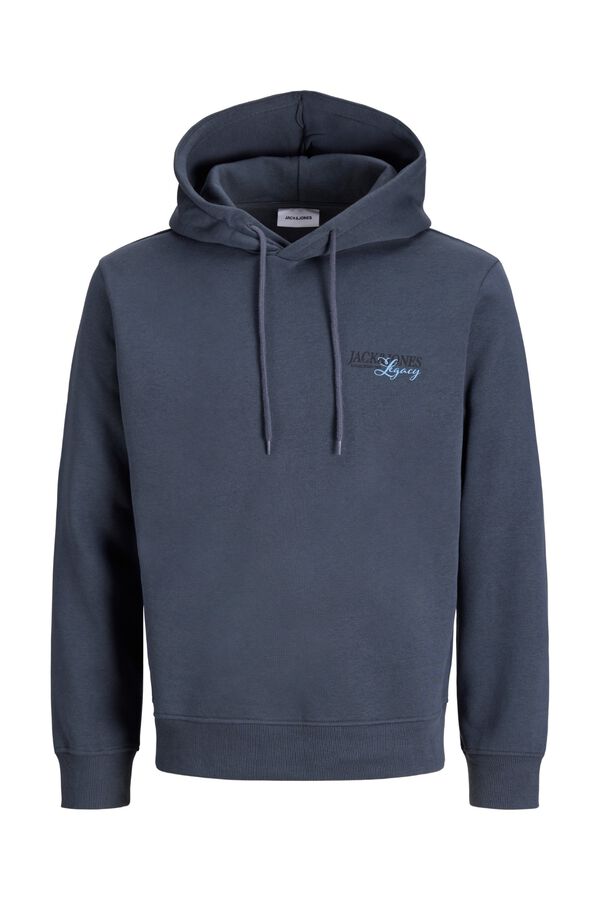 Jack & Jones Sweatshirt relaxed com capuz cinzento
