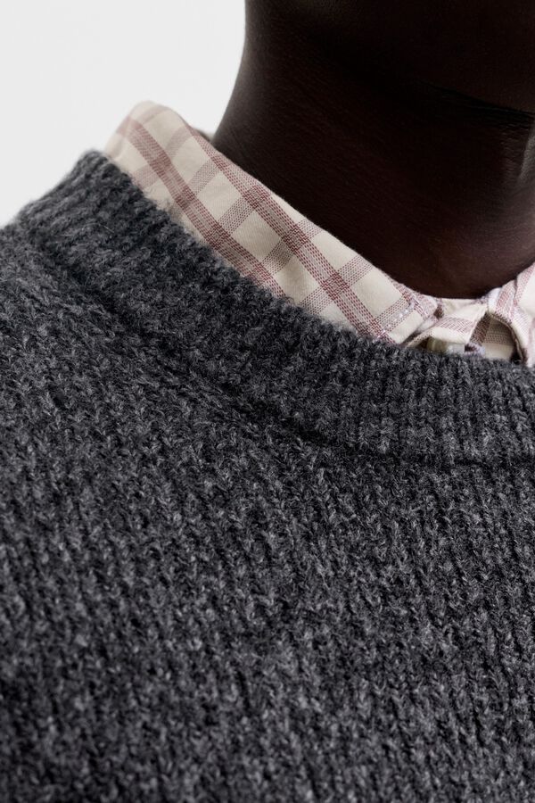 Jack & Jones Camisola relaxed gola redonda preto