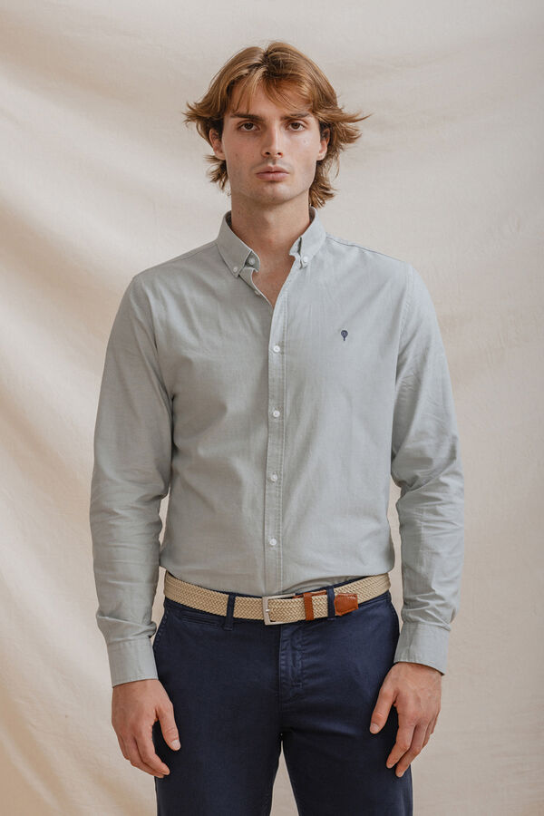Celopman Camisa Oxford verde