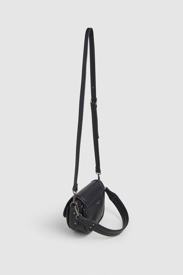 Pepe Jeans Bolso Efecto Piel Con Solapa negro
