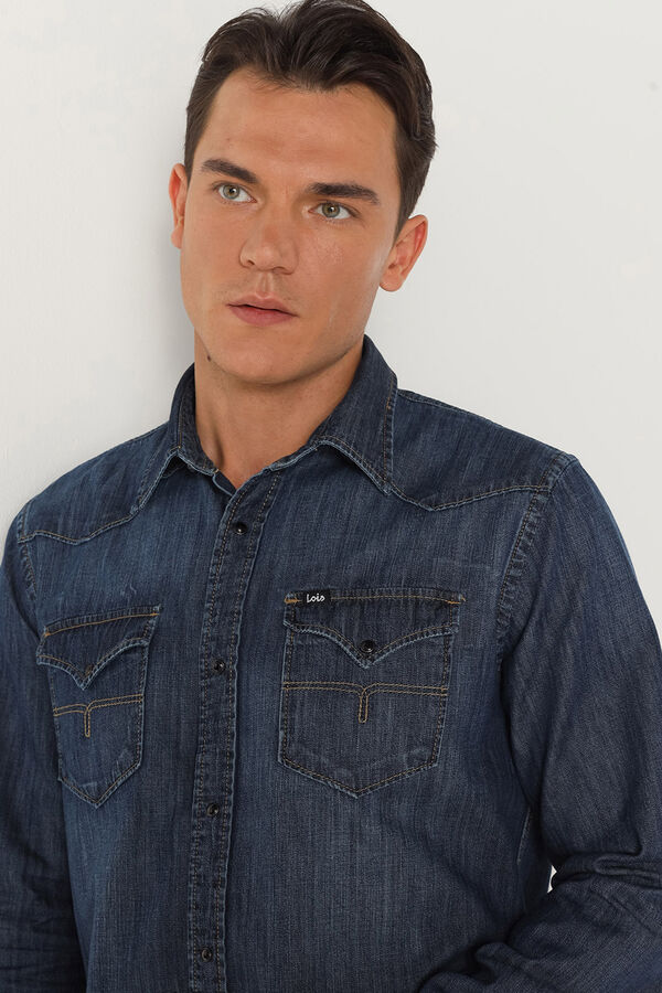 Lois Camisa Texana azul