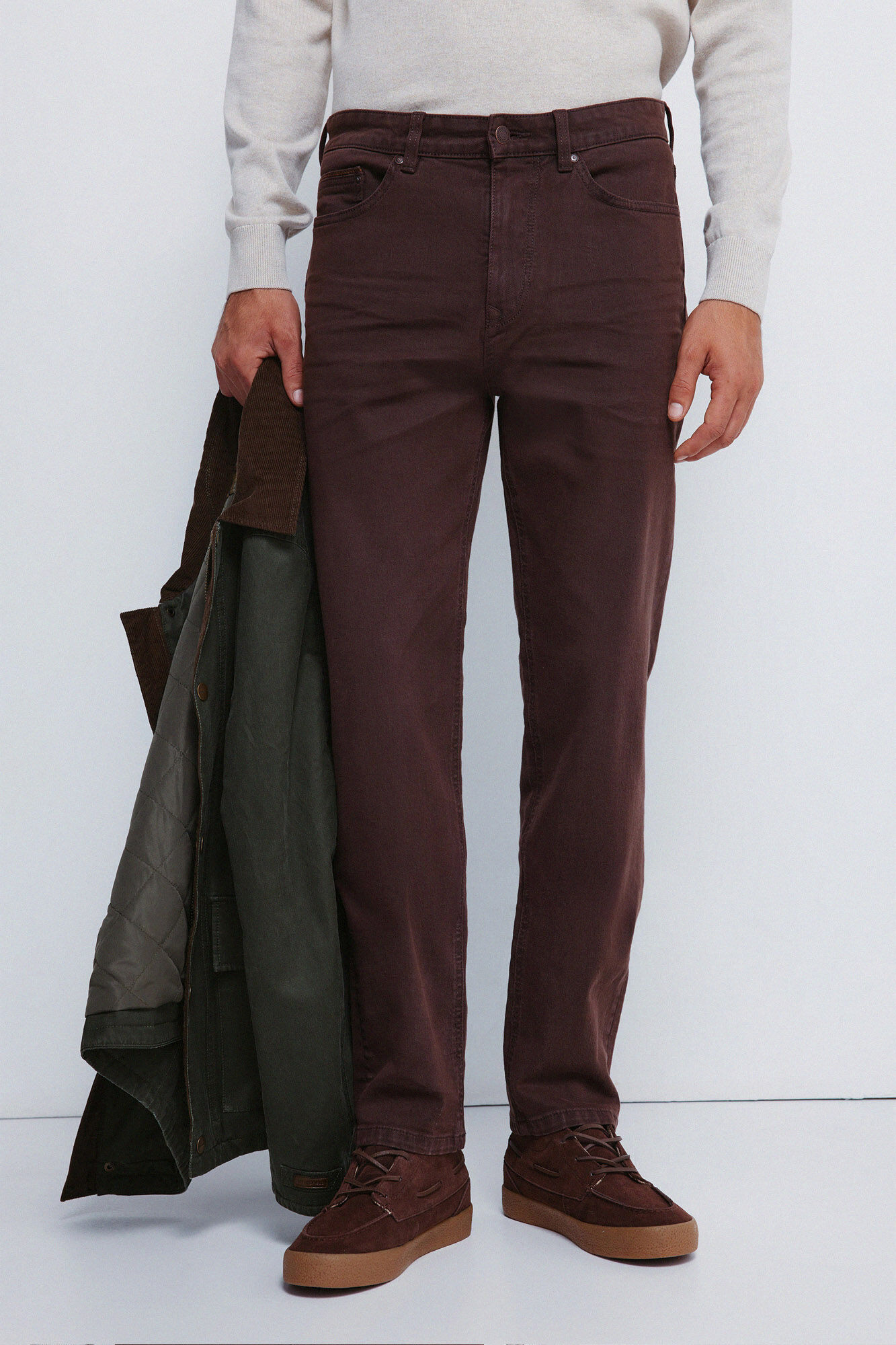 Springfield Pantal&oacute;n 5 bolsillos color slim fit
