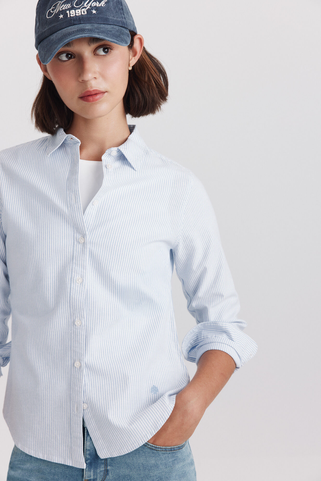 Springfield Blusa b&aacute;sica oxford