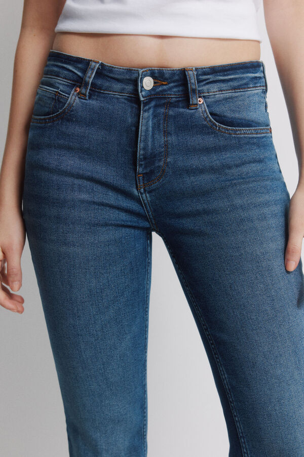 Springfield Jeans cintura m&eacute;dia flare  azul