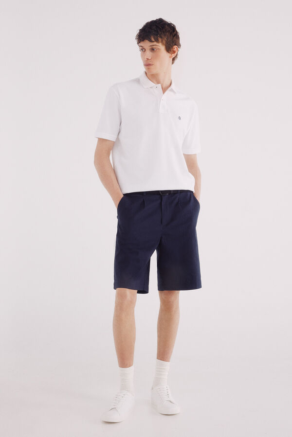 Springfield Polo piqué básico regular fit branco