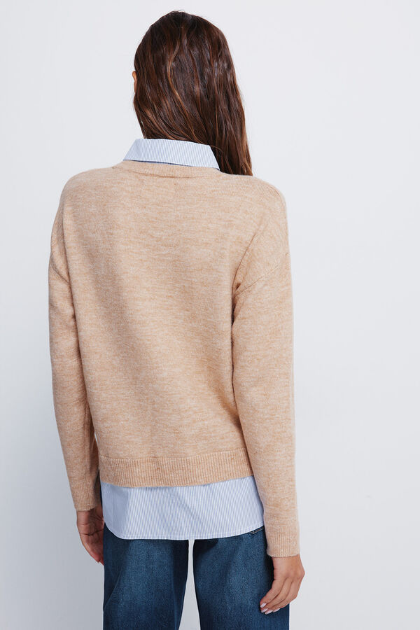 Springfield Camisola camisa combinada cru