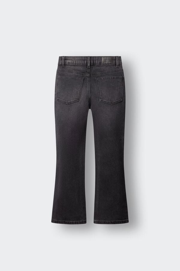 Springfield Kids Cal&ccedil;as jeans flare menina cinzento