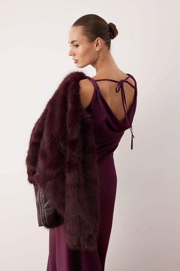 Trendyol Vestido comprido sem mangas rosa