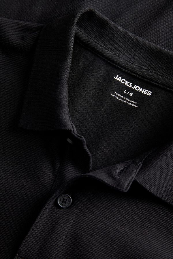 Jack & Jones Polo de manga comprida preto