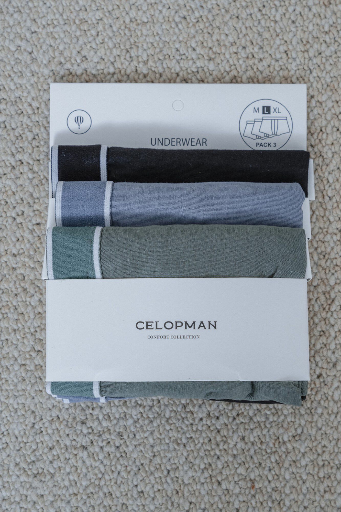 Celopman Pack 3 boxers