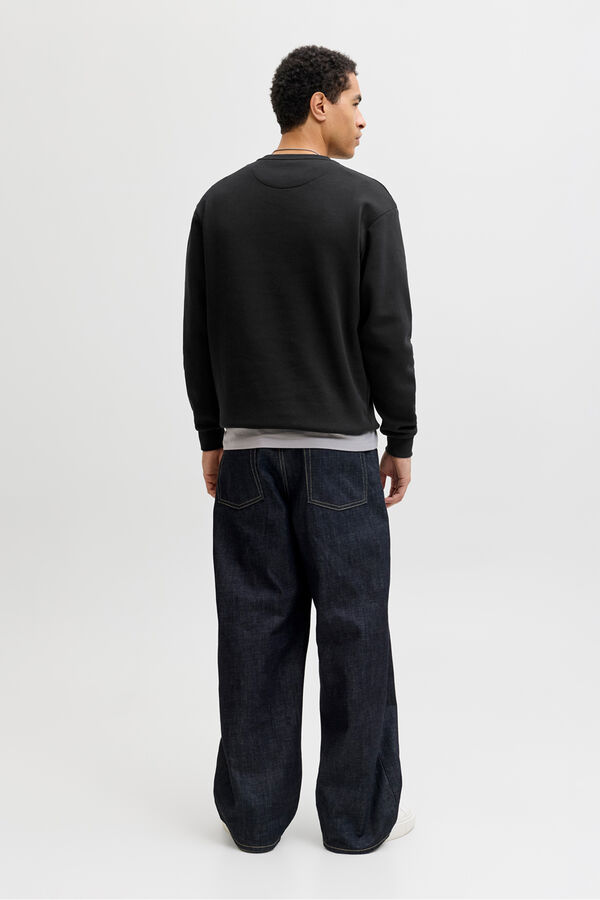 Jack & Jones Basic round neck sweatshirt black