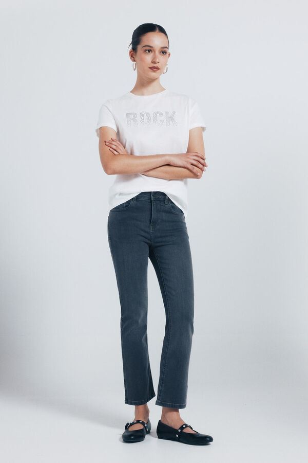 Springfield Jeans kick flare cinzento