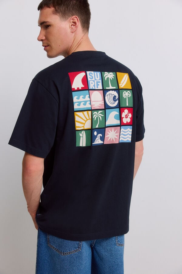 Springfield T-shirt de surf azul