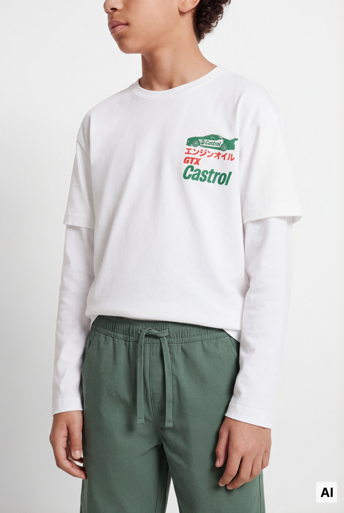 Springfield Kids T-shirt de manga curta carro verde crian&ccedil;a
