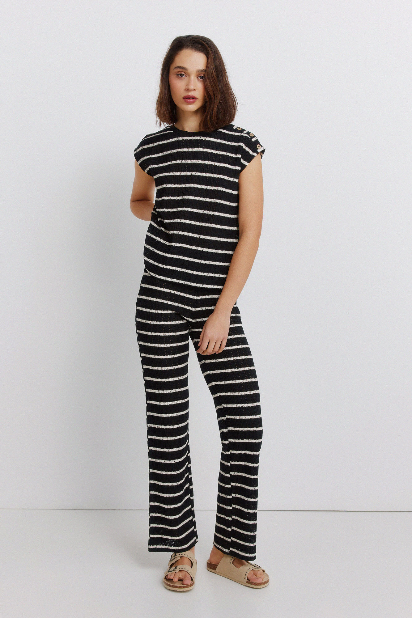 Springfield Camiseta punto rayas