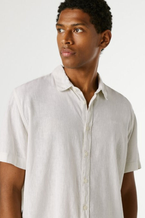 Pepe Jeans Camisa de manga comprida com logo branco