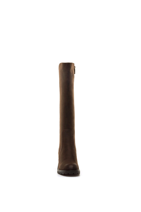 MTNG Botas de cano alto com sola dentada cru