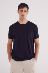 Springfield Jersey manga corta estructura azul