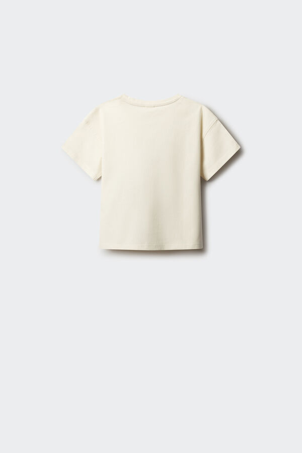 Springfield Kids Camiseta manga curta de estrela branco