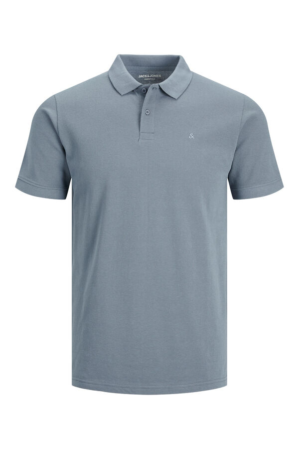 Jack & Jones Camisa polo liso slim fit cinzento