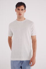 Springfield Jersey manga corta estructura gris