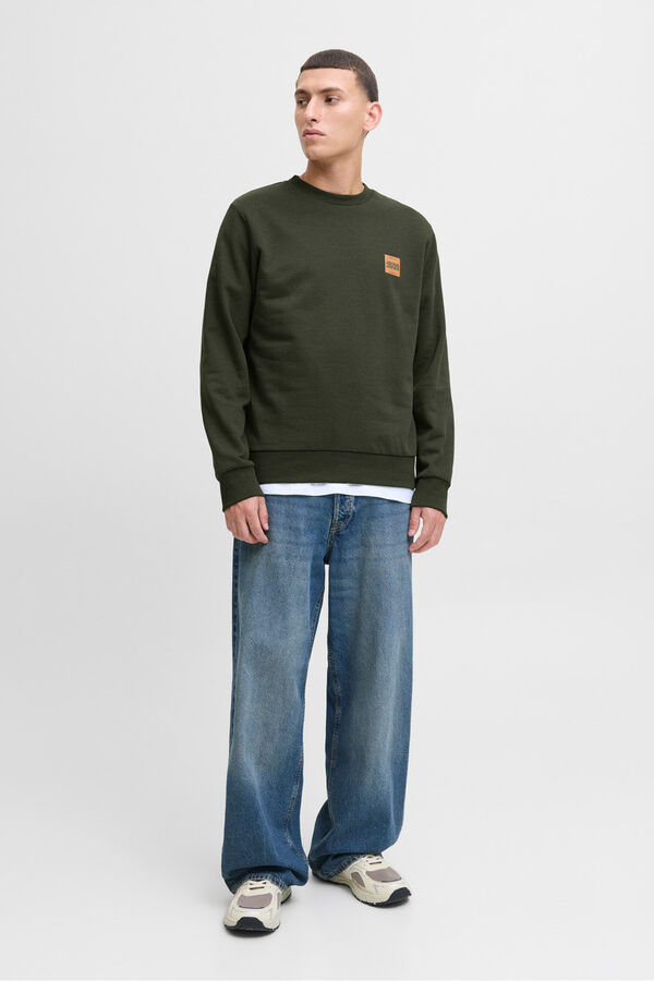 Jack & Jones Sweatshirt com logo contrastante verde