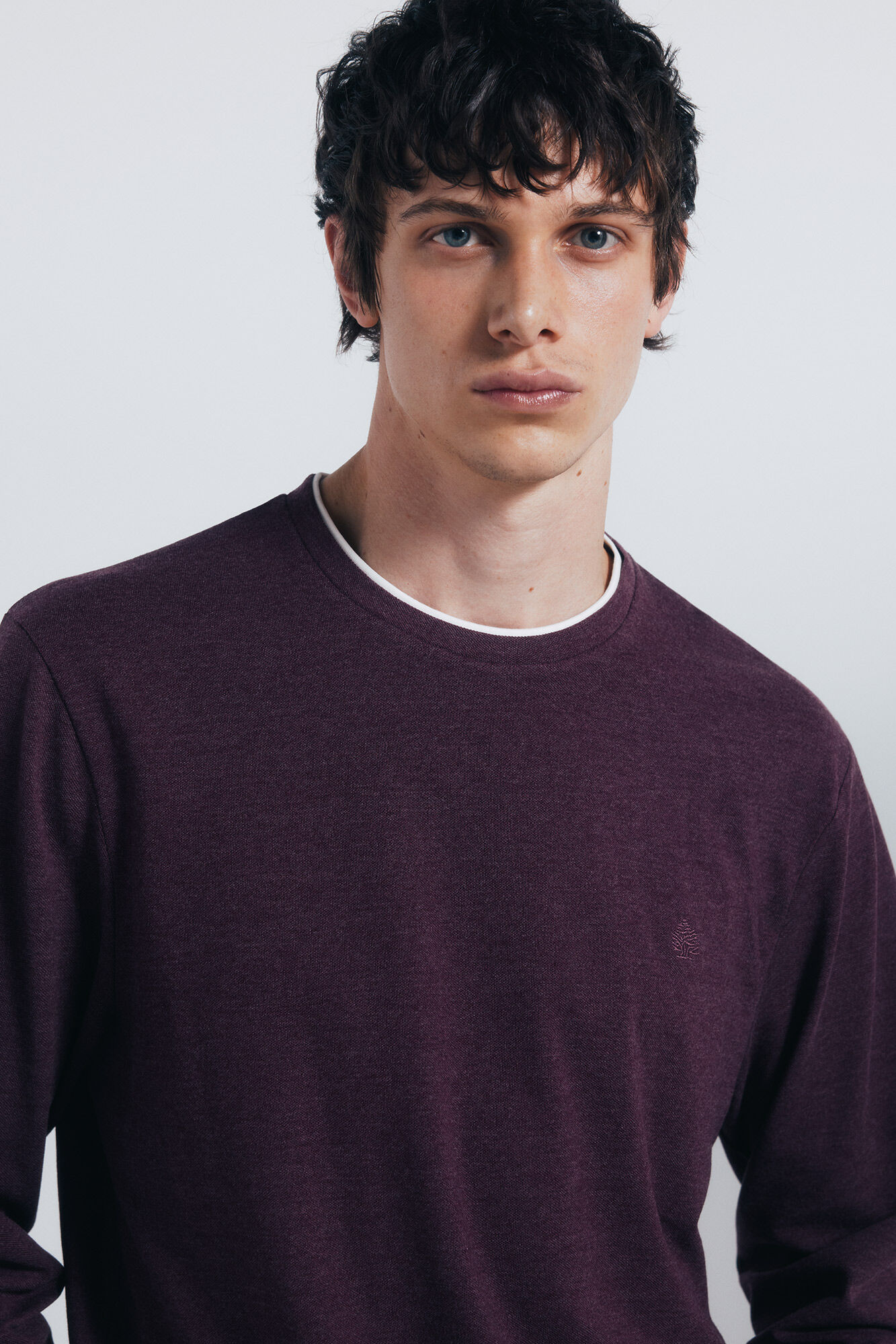 Springfield T-shirt manga manga dupla mescla