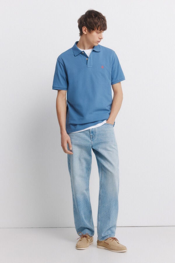 Springfield Polo Springfield b&aacute;sico regular fit azul